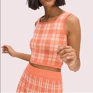 Kate Spade Lychee Plaid Sweater